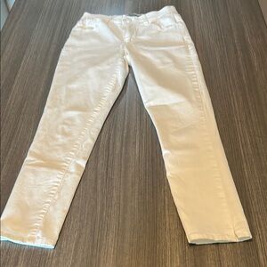 Wit & Wisdom White Straight Leg Jeans Distressed Casual